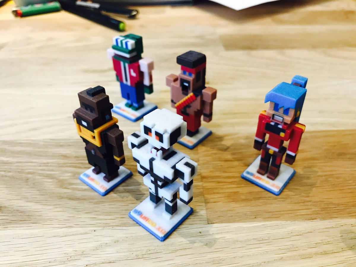 SpinbotStudio's tweet photo. Awesome Squadd.io 3D printed heroes! What do you think? @Fabzat #Fabzat @jamiecason @Miniclip #iogames #indiedev #3Dprinting https://t.co/YL2Rf5u0p0