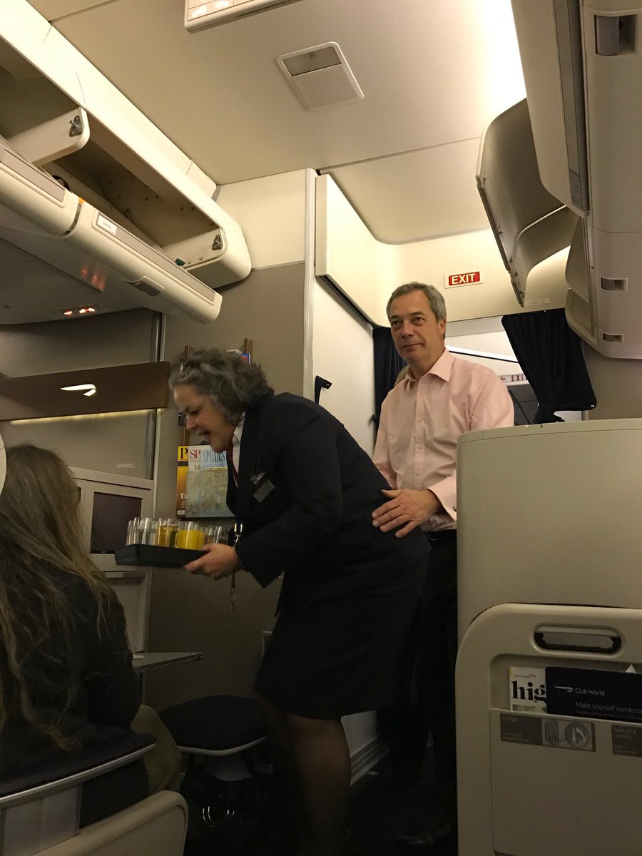 You never know who you are going to bump into - last Thursday's New York to London flight had a surprise in store!