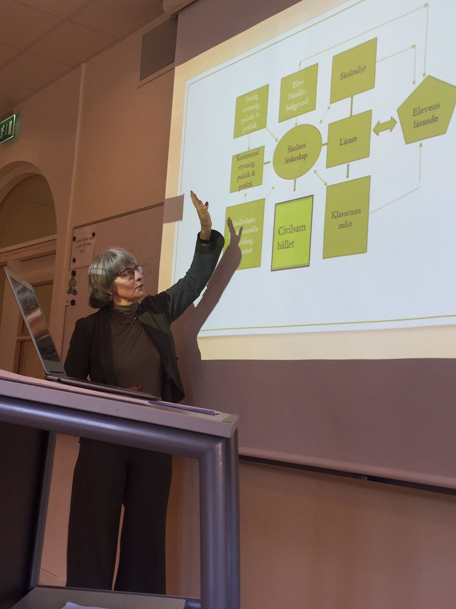 #hbgskola idag har vi förmånen att ha med Elisabet Nihlfors på vår egen utbildning "Träna Skolledarskap"  för framtida skolledare i HBG!