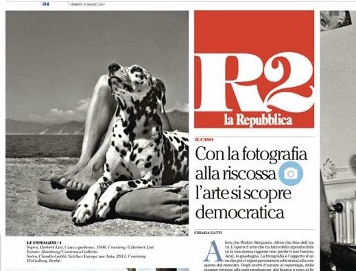 ContrastoGall's tweet photo. "Cane e padrone" di #HerbertList scelto da @repubblicait per @MIAPhotoFair! Vi aspettiamo, corridoio B stand 39 #miaphoto2017 https://t.co/uaY6GzxYyY