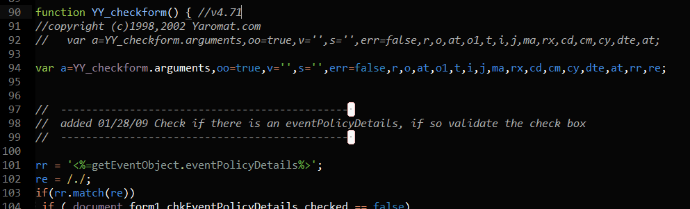 dhaliweb's tweet image. Feeling sad removing #yaromat classic asp form validation from 2002. Simple replace with #jquery validation @ClassicASP #classicasp