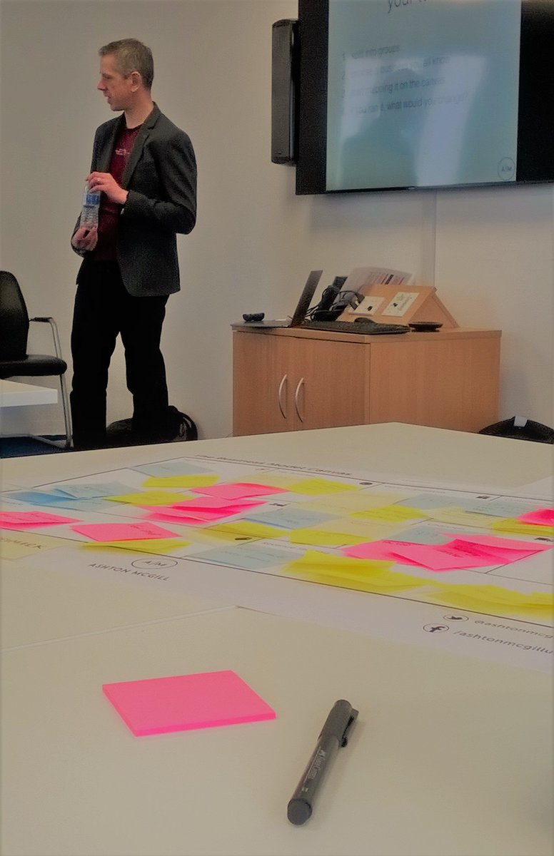 RachelESGoodwin's tweet photo. Great workshop today with @ali_mcgill exploring business plans and some very constructive conversations about values #desent17 https://t.co/PeZvKw7Iv8