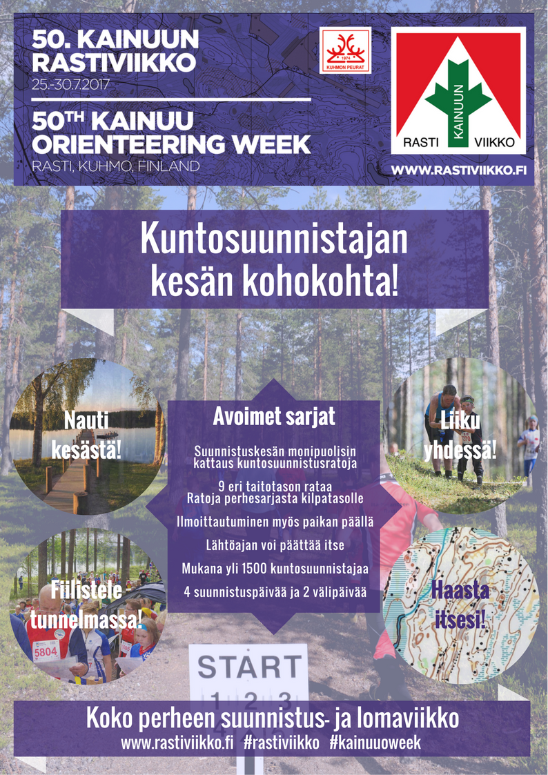 Kainuuoweek's tweet photo. @Rastiviikko:lla mukana jo yli 1000 suunnistajaa! Tässä painotuore avointen sarjojen esite :) #rastiviikko #suunnistus #kuntosuunnistus https://t.co/tGbKk3o1jB