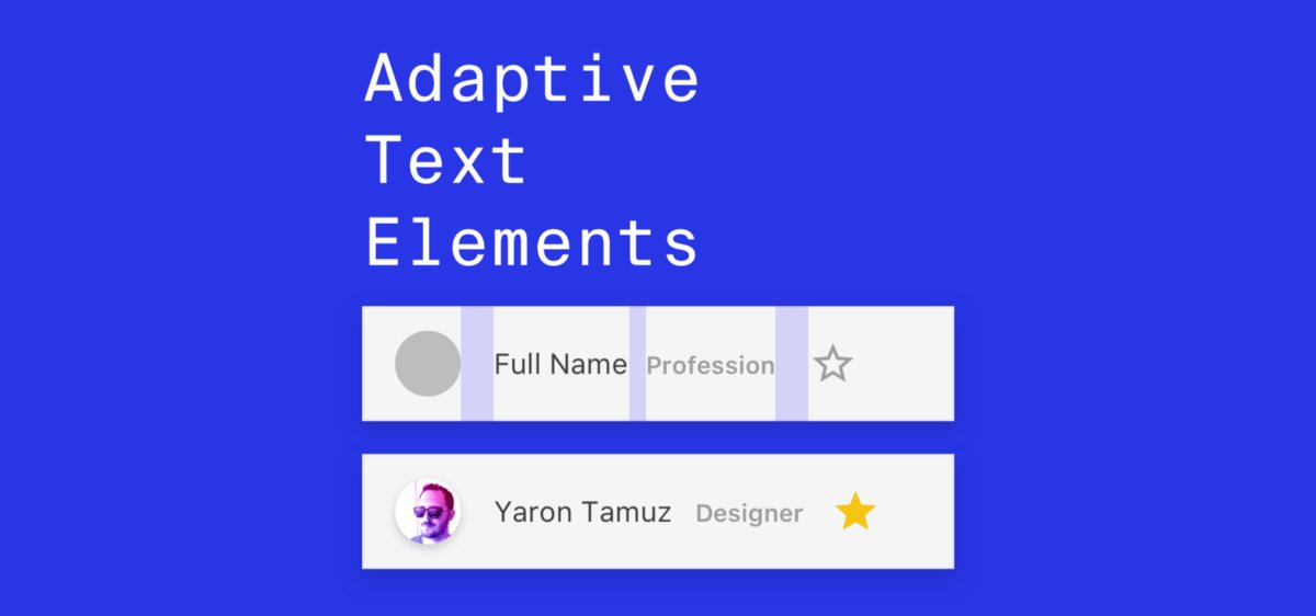 📕 Guide. Adaptive text elements in Sketch by Yaron Tamuz. buff.ly/2lGBHLk