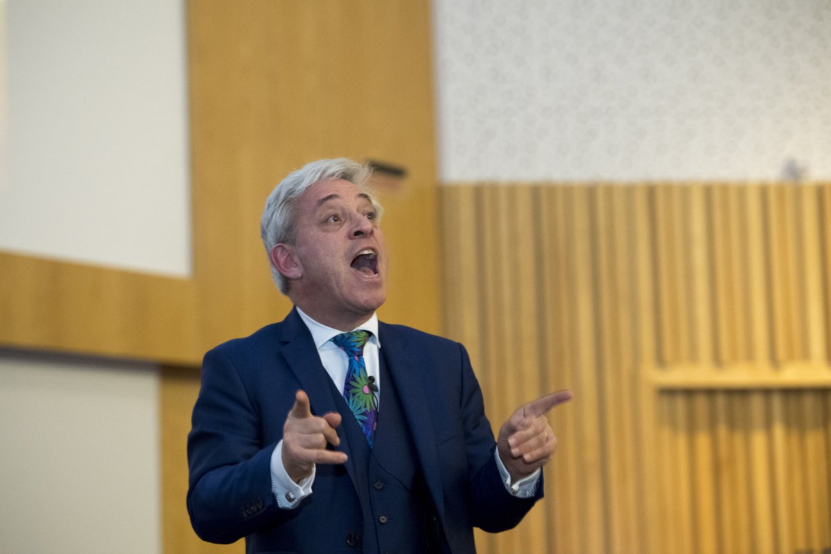 UoNPressOffice's tweet photo. John Bercow's lecture on Parliament in an Anti-Politics Age and a cat called Order #parliamentinnotts https://t.co/EBXI4ii20l https://t.co/P4eislKqND