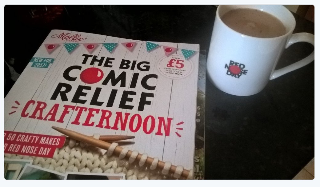 This magazine is Magic Actually. It has 50 craft activities, and for each copy, £5 goes to @rednoseday - enough for 2 malaria nets.  RT? xxx