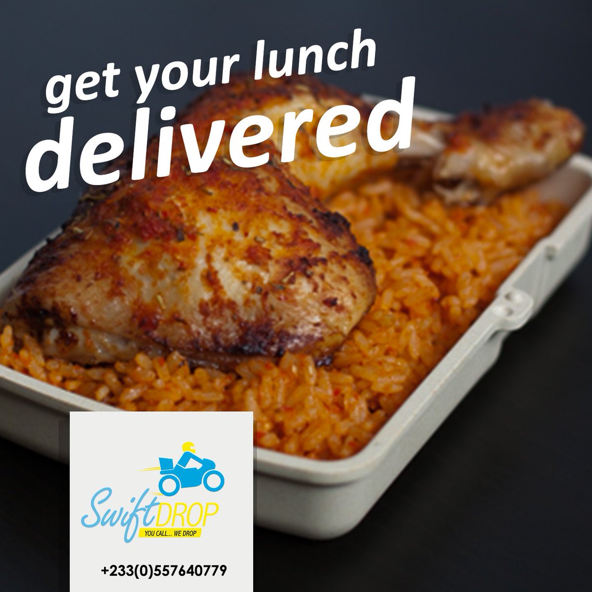 SwiftDropgh's tweet image. What&apos;s your favorite Ghanaian dish? We will pick it up for you. Call us on 0557640779 #swiftdrop #youcallwedrop #proudlyghanaian