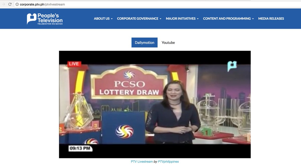 WATCH PCSO LOTTO DRAW PTV LIVE STREAM