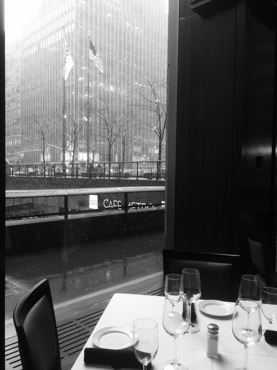 Have it all: come stop by for lunch and gaze at the snow from our gorgeous floor-to-ceiling windows. #steaks #VIPS #nyc