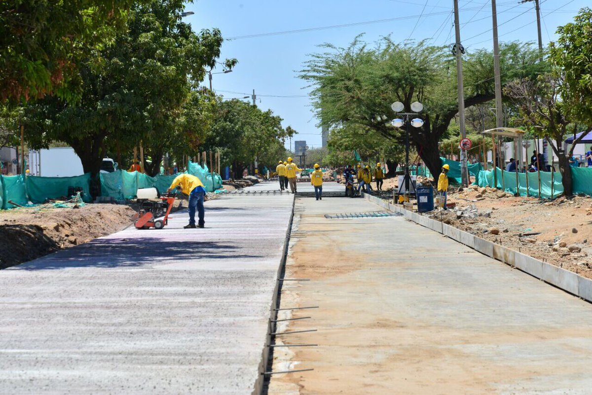 #aSIVAmos en AvFundación alcanzamos 300 ML de pavimento en concreto rígido. Con SIVA Valledupar Avanza por el Camino del Desarrollo y La Paz