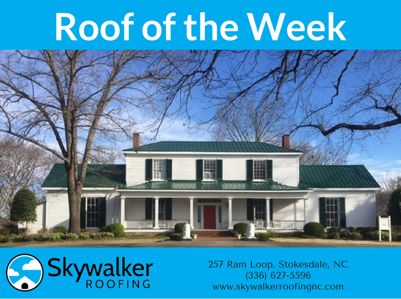 SkywalkerRoofer's tweet photo. This project at Oak Tree Tavern, a beautifully restored 1800s plantation house at @VIRNow, uses Premium Standing Seam metal in Hunter Green. https://t.co/NUmSipEPcC