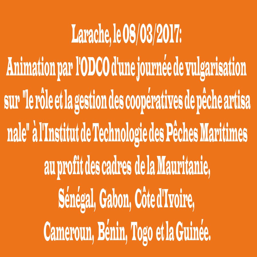 ODCO_MAROC's tweet photo. #Larache #ODCO Journée de vulgarisation sur "le rôle et la gestion des coopératives de pêche artisanale" https://t.co/uWnJMNPWXS