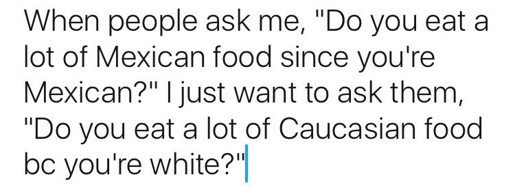 ModernLatina's tweet photo. Haha seriously though! 🙄 I actually eat a lot of everything. #IDontDiscriminate #ALLfoodisgood https://t.co/oR66QqGf4C