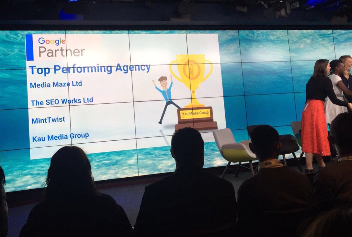 SEOWorksUK's tweet photo. We're proud to be recognised as a Top Performing Agency out of 950 @googlepartners agencies! #PPC #gameoncelebrate https://t.co/kaG7WsQRpi