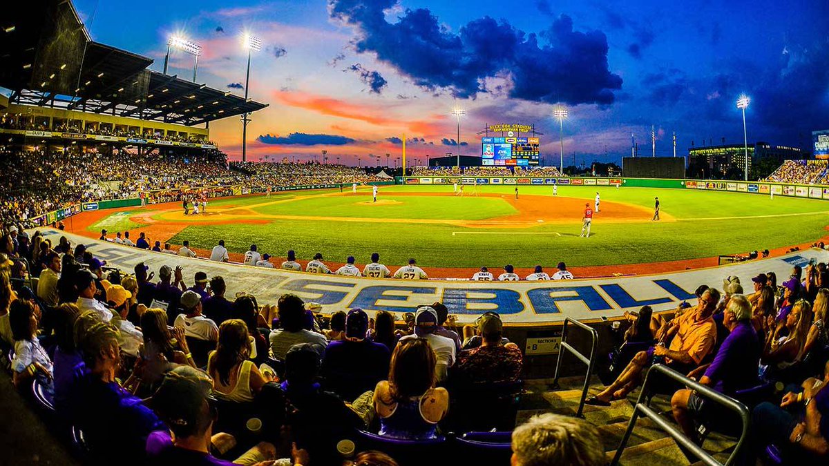 LSUbaseball's tweet photo. #LSU to make up March 7 rainout on March 14 vs. Louisiana College. Details, ticket info: https://t.co/u7lCCDGZUZ https://t.co/emEnXMPOfD