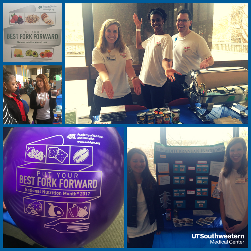 UTSWMedCenter's tweet photo. Join us in celebrating #NationalNutritionMonth! Stop by to learn more about good nutrition and healthy eating. https://t.co/EqSznQAec2 https://t.co/x7TXa1SazV