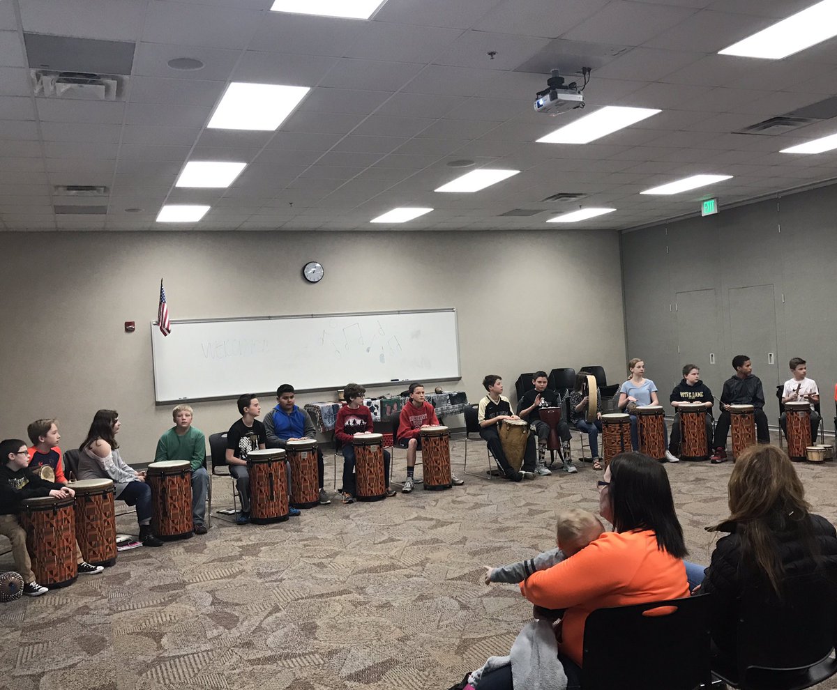 6th grade Exploring Music having their end of quarter celebration!! They sounded amazing! Good work! @AlisonW37680339 <a href="/NobWestMS/">Noblesville West MS</a>