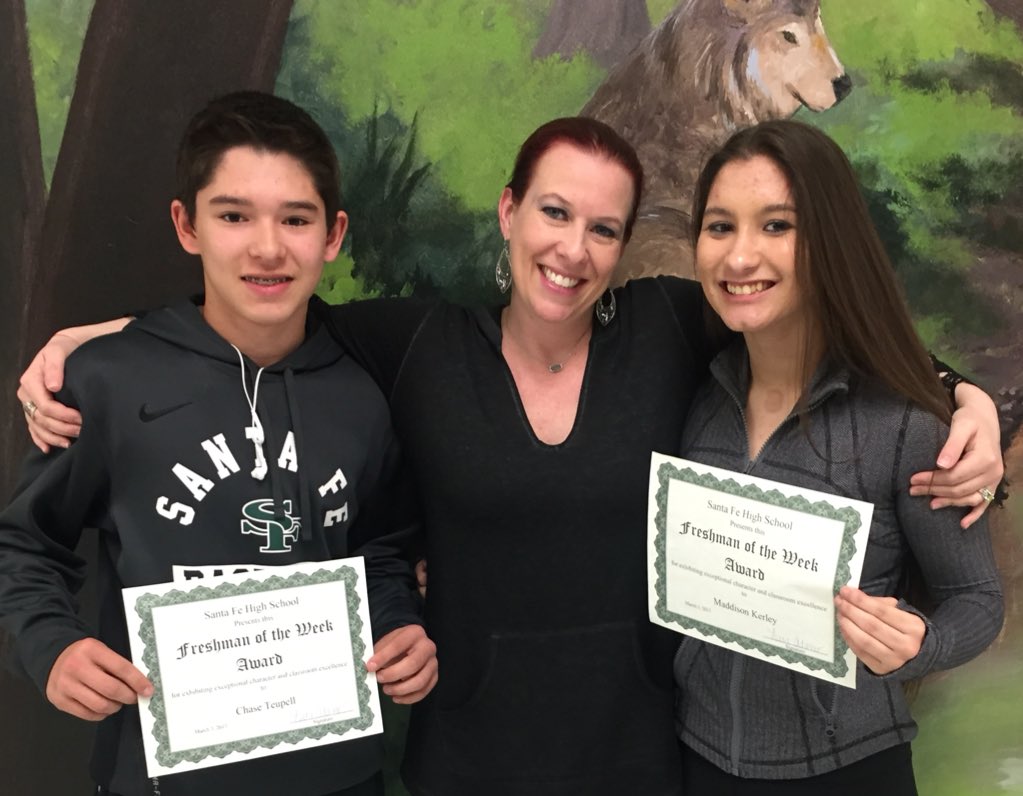 MrsLisaAdams1's tweet photo. S/O to Freshmen of the Week for Feb. 27th Chase Teupell &amp; Maddison Kerley nominated by Mrs. Fitch. #bigtimewolves https://t.co/Cu87EJqv7P