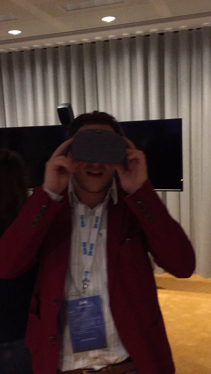 SpaceTimeMedia's tweet photo. Our very own Dom Hart trying out some VR! #GameOnCelebrate @googlepartners https://t.co/opb70mw5x2