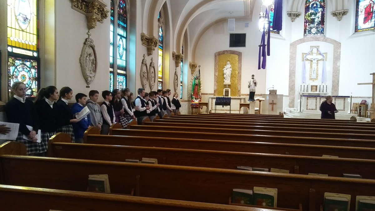 GoStAloysius's tweet photo. RT @MrsWStAls: Our first rehearsal for the Living Stations was peaceful and productive. #wearestals @GoStAloysius https://t.co/ND9j5V41T1