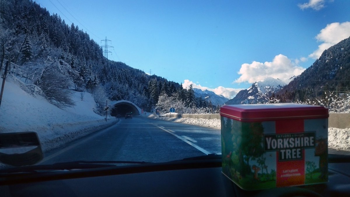 Up front and centre, <a href="/YorkshireTea/">Yorkshire Tea</a> an essential part for those euro road trips!