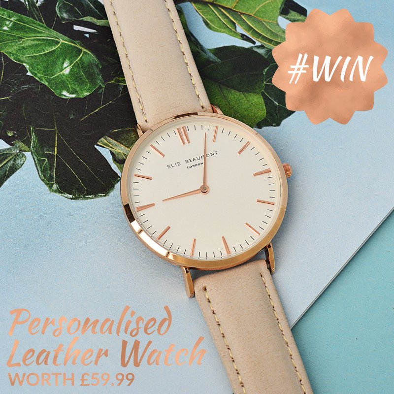 Prezzybox's tweet photo. Treat your Mum to something special this #MothersDay with this gorgeous Personalised Leather Watch worth £59.99! RT, Follow &amp; Like to #win https://t.co/wvBeGpiICf