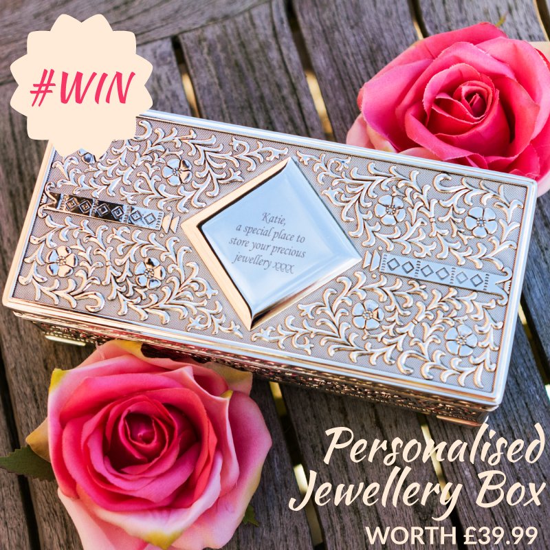 Prezzybox's tweet photo. Pick a personal gift this #MothersDay and #win a Personalised Jewellery Box worth £39.99. RT, Follow &amp; Like to win #FreebieFriday https://t.co/jZp2xpmCPS