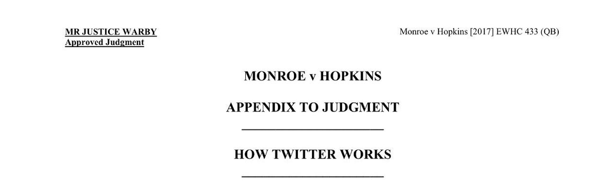 HillyFoz's tweet image. 28 pages including a 4 page appendix sweetly entitled 'HOW TWITTER WORKS' 
#MonroevHopkins
#HowTwitterWorks
