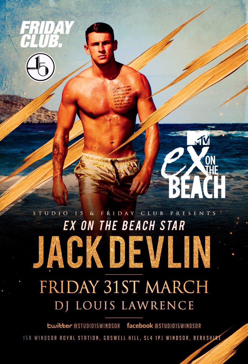 VanillaWindsor_'s tweet photo. •••FRIDAY CLUB•••

'Our Club is Your Club'

Friday 31st march Hosted by Ex On The Beach Star @_jackdevlin https://t.co/ktx922HhFv