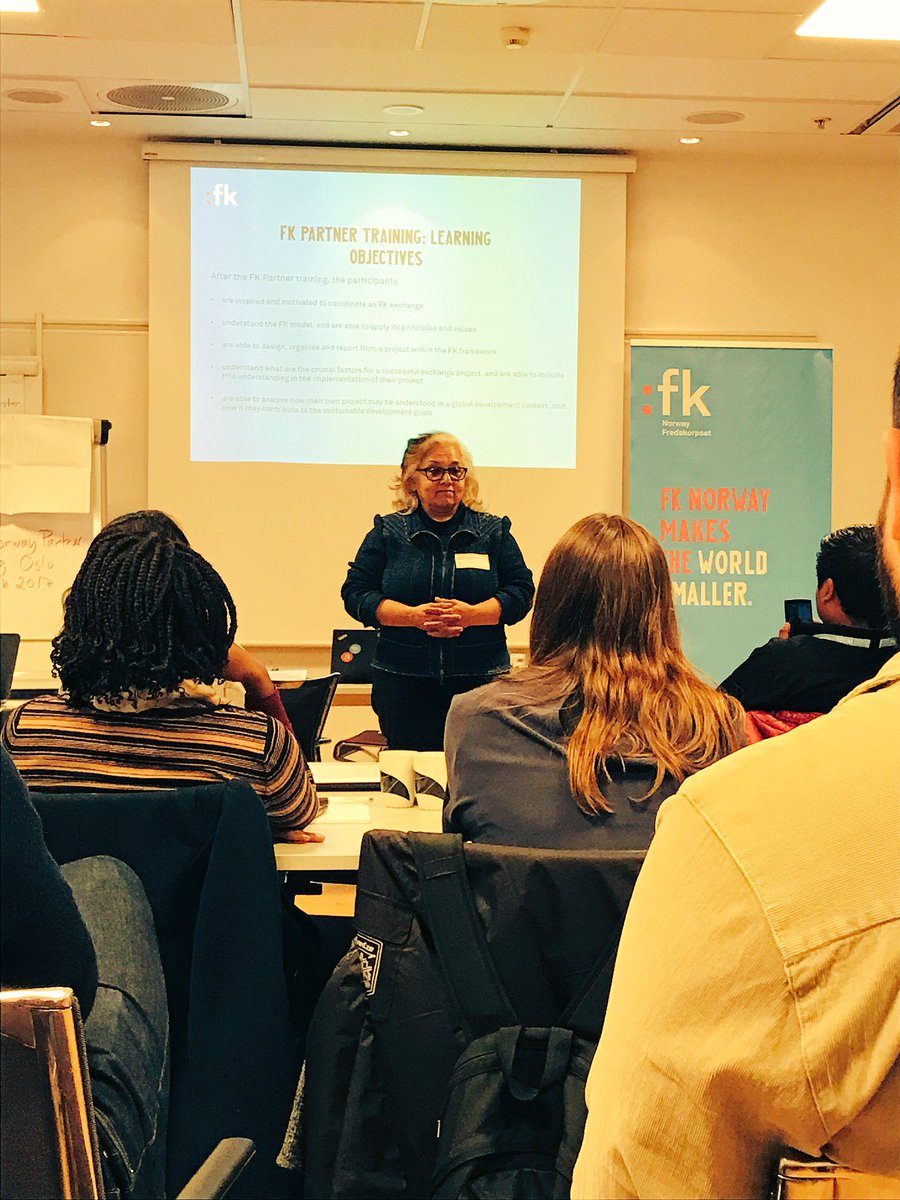 marit_bakken's tweet photo. An amazing week with new @Fredskorpset partners and projects is over and @NitaKapoor reminds us that we are all developing. #reciprocity https://t.co/l2gL1IXxQ5
