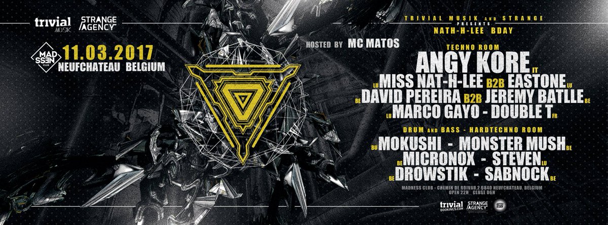 Saturday night w/ <a href="/AnGy_KoRe/">AnGy KoRe</a> at Madness Club, Neufchateau BE #angykore #techno #yamagency #himmel #wild #nightlife