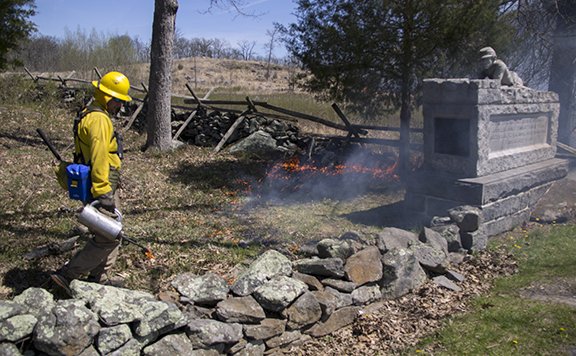 DOIWildlandFire's tweet photo. #DYK In FY'16 @NatlParkService treated over 115,000 acres for #FuelsManagement across the United States #FireFuelsFacts @GettysburgNMP https://t.co/0a7H3BBw1b