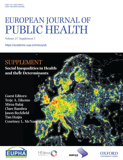 Latest issue of Eur J of Public Health has a supplement on social inequalities in health and their determinants!