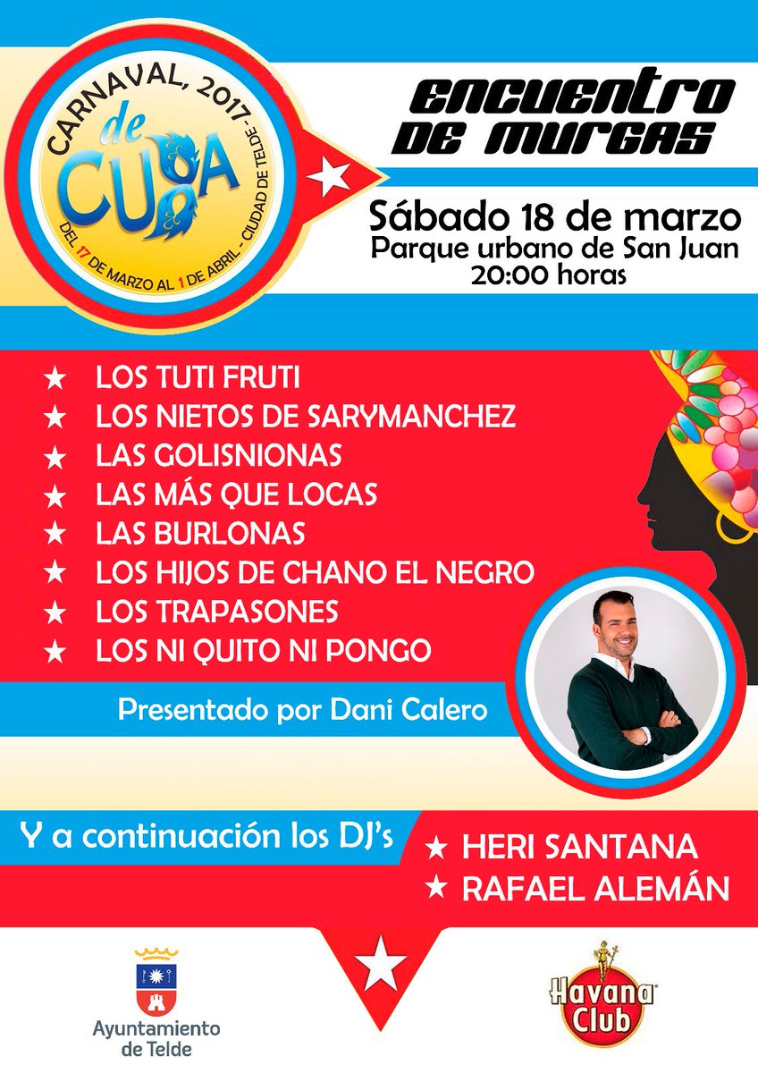El Encuentro de Murgas del #TeldeCarnaval del próximo sábado 18 de marzo, contará con la participación de ocho agrupaciones.