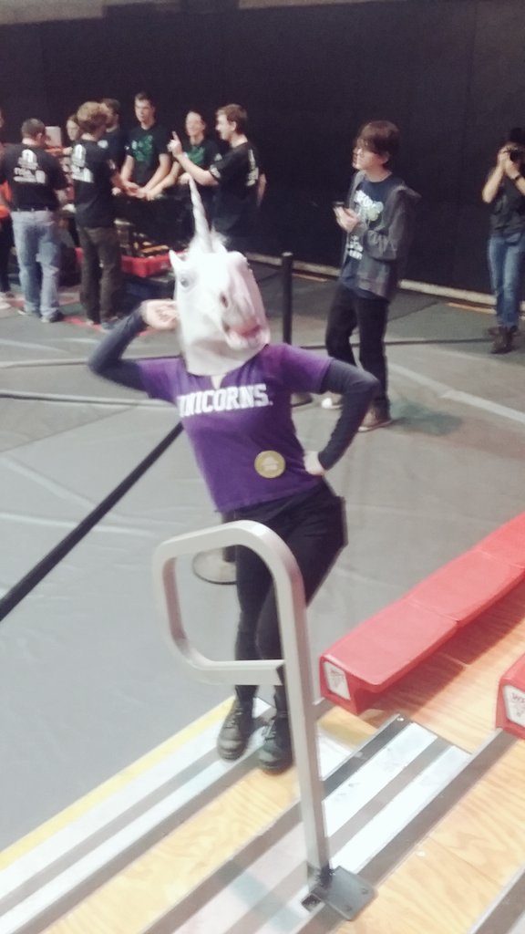 I believe in unicorns #omgrobots #omgunicorns @NE_WPIDistrict