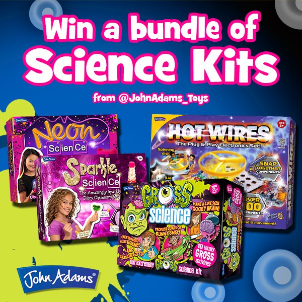 SmythsToysUK's tweet image. To celebrate the start of #BSW17 here’s your chance to #WIN 1 of 2 @JohnAdams_Toys Science bundles! Follow &amp;amp; RT to enter. Ends tonight!
