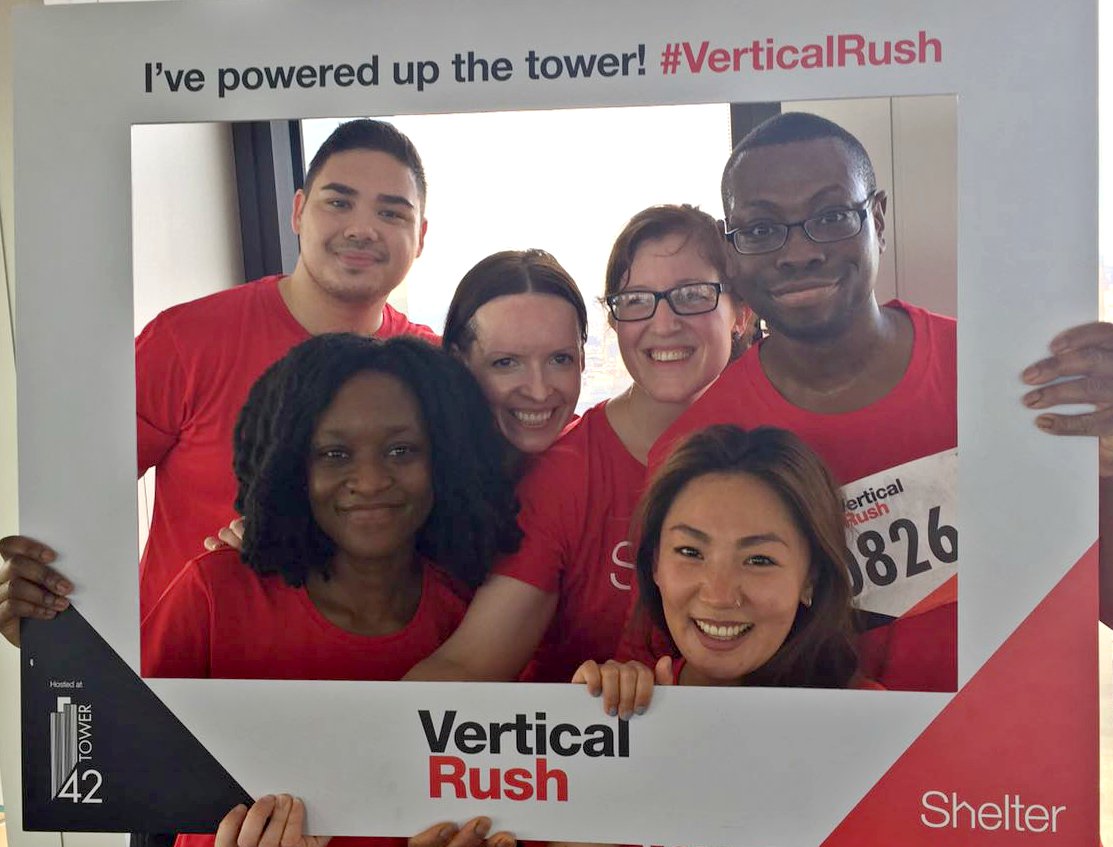 Well done to Teamstrider (aka RCPath staff) taking on #verticalrush for #Shelter and raising over £1.4k in the process!