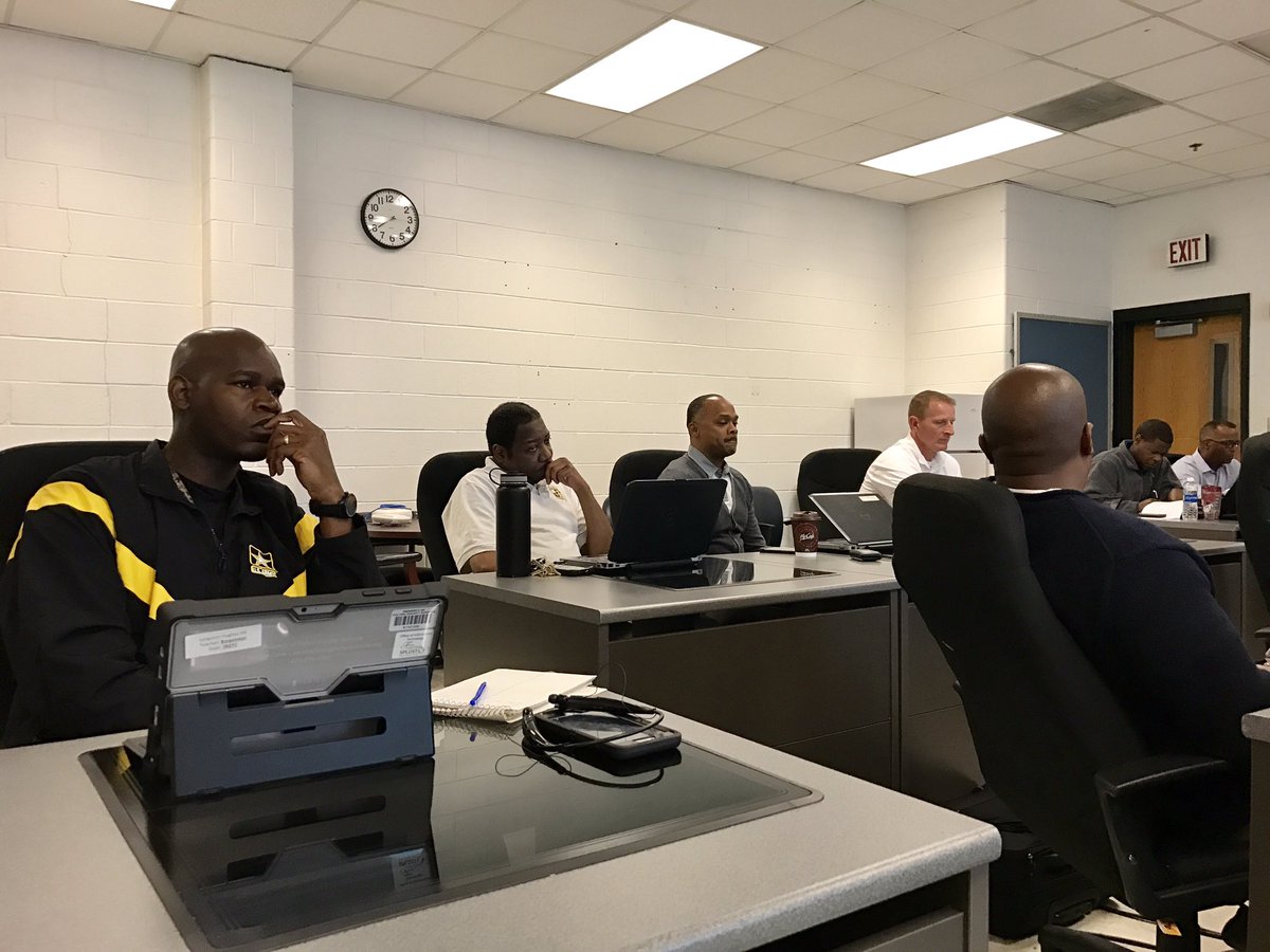 Warrior Cadre assembled to conduct a workshop focused on PLC operations and Office 365 technology support.