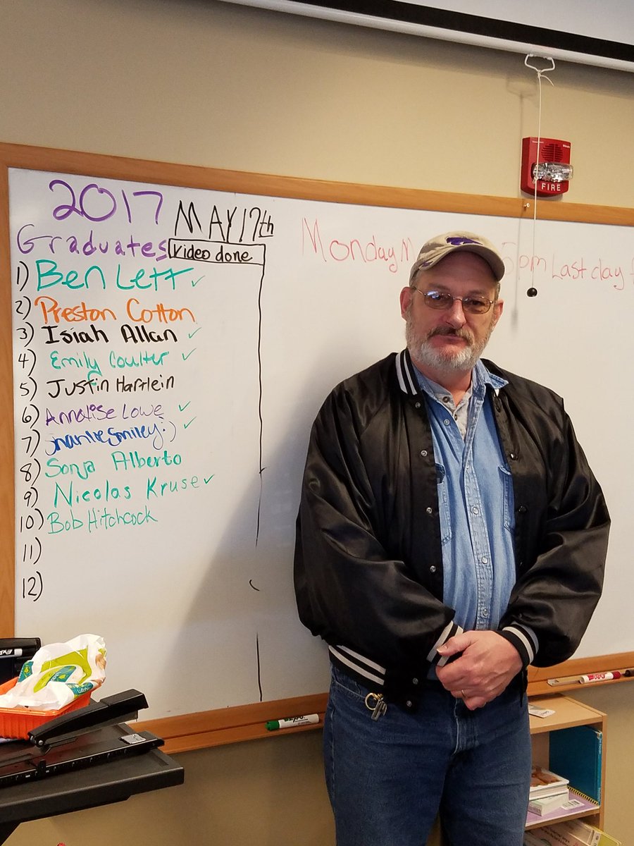 RKhosravipour's tweet photo. 39 years in the making!  Congratulations to Bob Hitchcock, our newest V.C. graduate!  @USD262 #vctlc https://t.co/QoU6wuS18Y