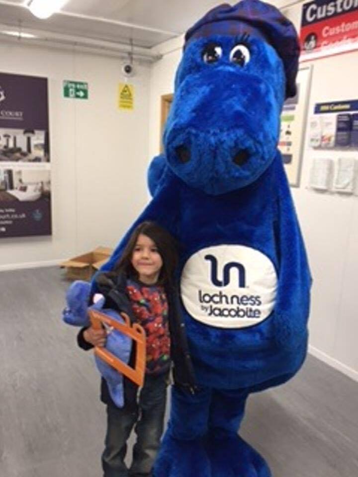 jacobitecruises's tweet photo. Jacobite Jess has been busy @INVAirport today giving visitors a real Highland welcome! #MonsterSelfie https://t.co/rTTQO6FOGi
