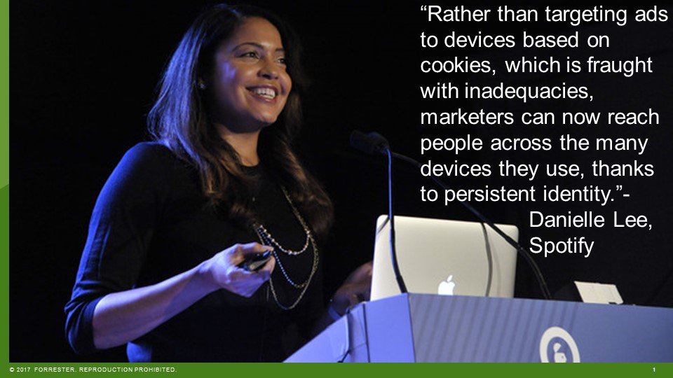 #Spotify on people-based marketing. Learn this and more at <a href="/forrester/">Forrester</a> Consumer Marketing Forum April 6-7 in NYC: goo.gl/mM9ZaJ