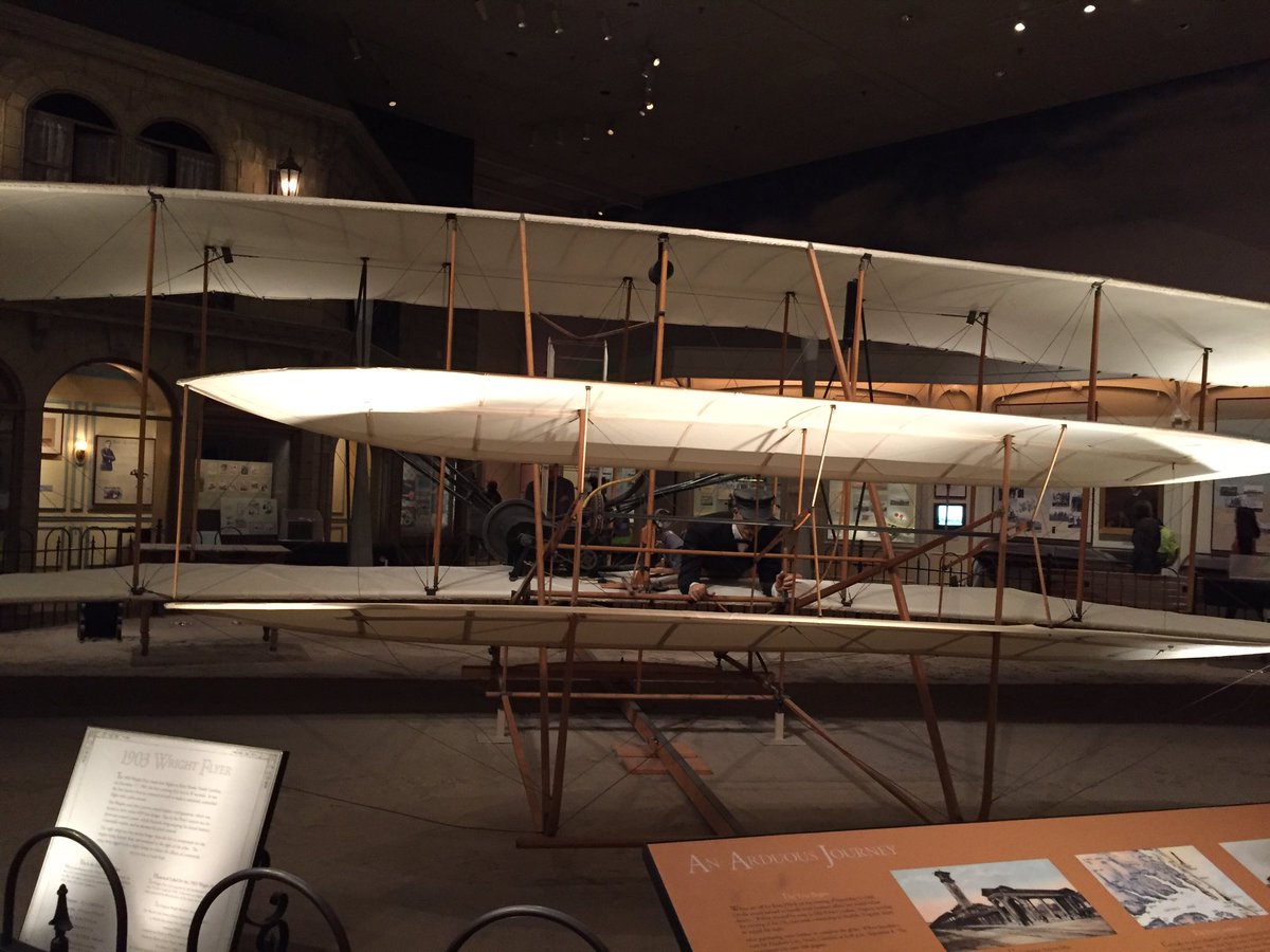 carrieritter's tweet photo. Good morning from the Wright Brothers! @NorthRidgeES @Chapman4thGrade #airandspace https://t.co/feN3wus9Q7