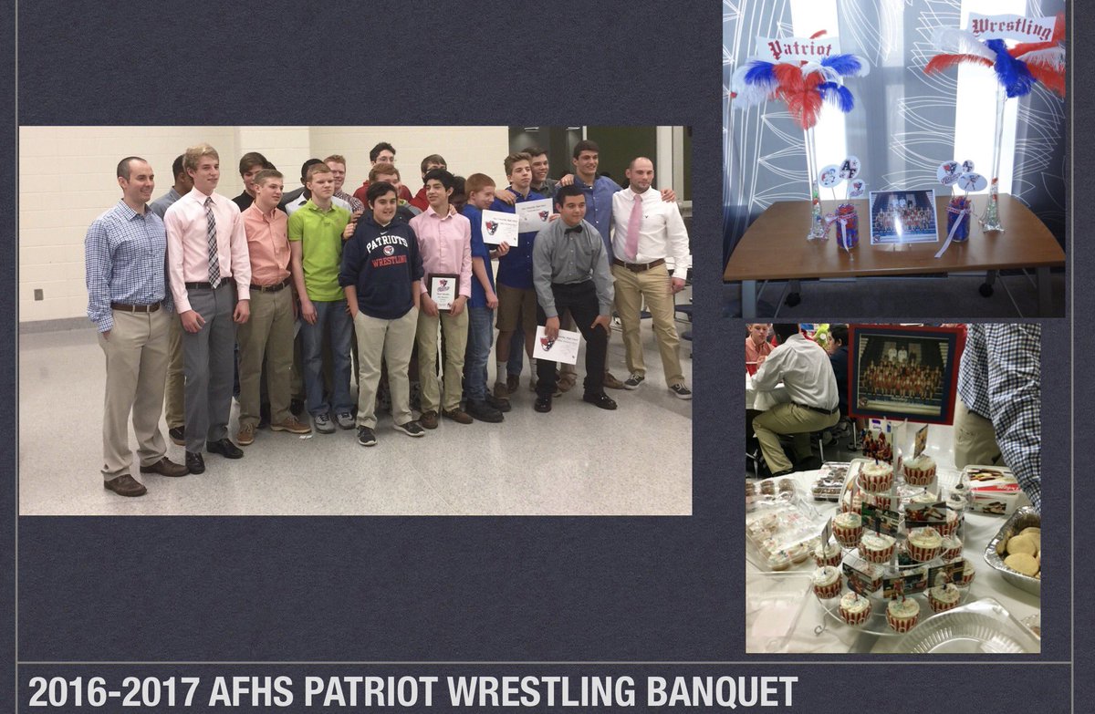 GeadncD's tweet photo. Great night at AFHS Wrestling Banquet. https://t.co/kIpgBAB7Mj