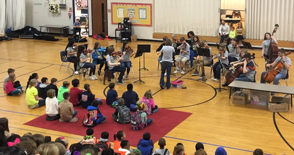 BriarwoodES's tweet photo. Thank you to the GHS Orchestra & Ms. Stuppy for performing many known movie themes & songs for us. Noah even conducted #GHSgators #music https://t.co/7wncnJHqBe
