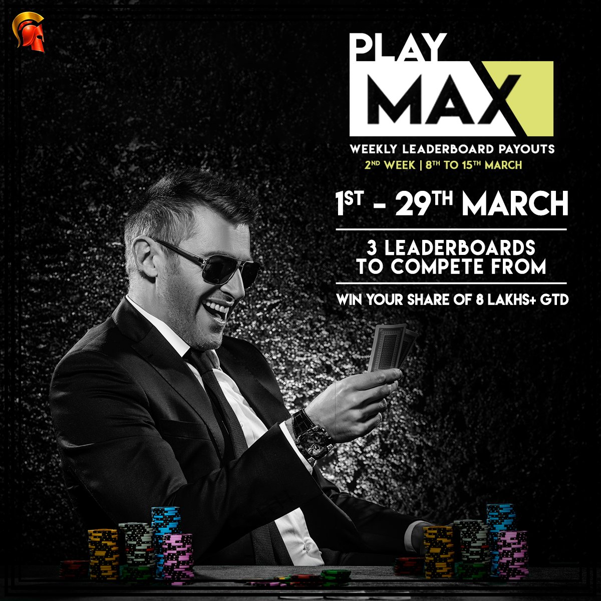 Spartan_Poker's tweet image. Play multiple hands &amp;amp; get multiple rewards. Let’s begin the second week of #PlayMax from the 8th-15th March. Visit: bit.ly/pl_max