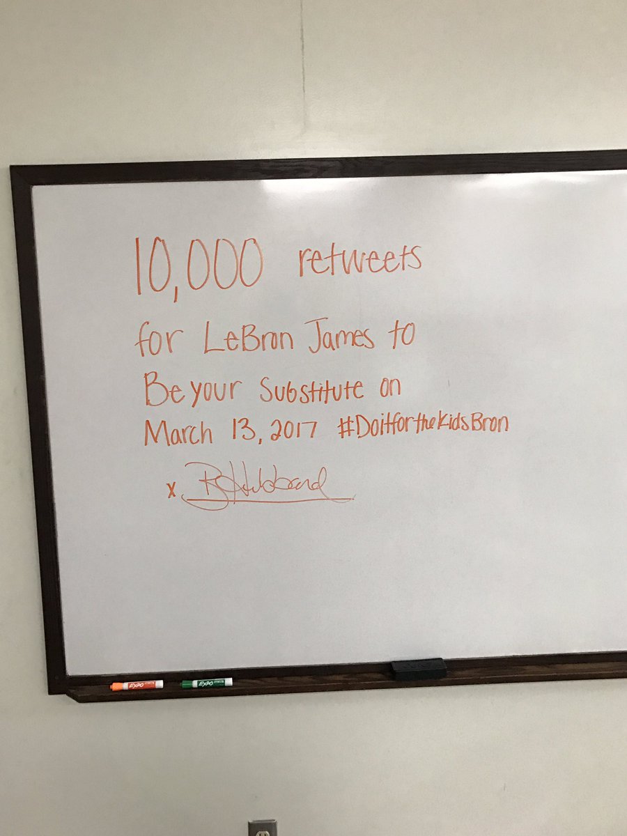 taylastuttley's tweet photo. #DoItForTheKidsBron @KingJames @cavs https://t.co/X3MORmpS6I