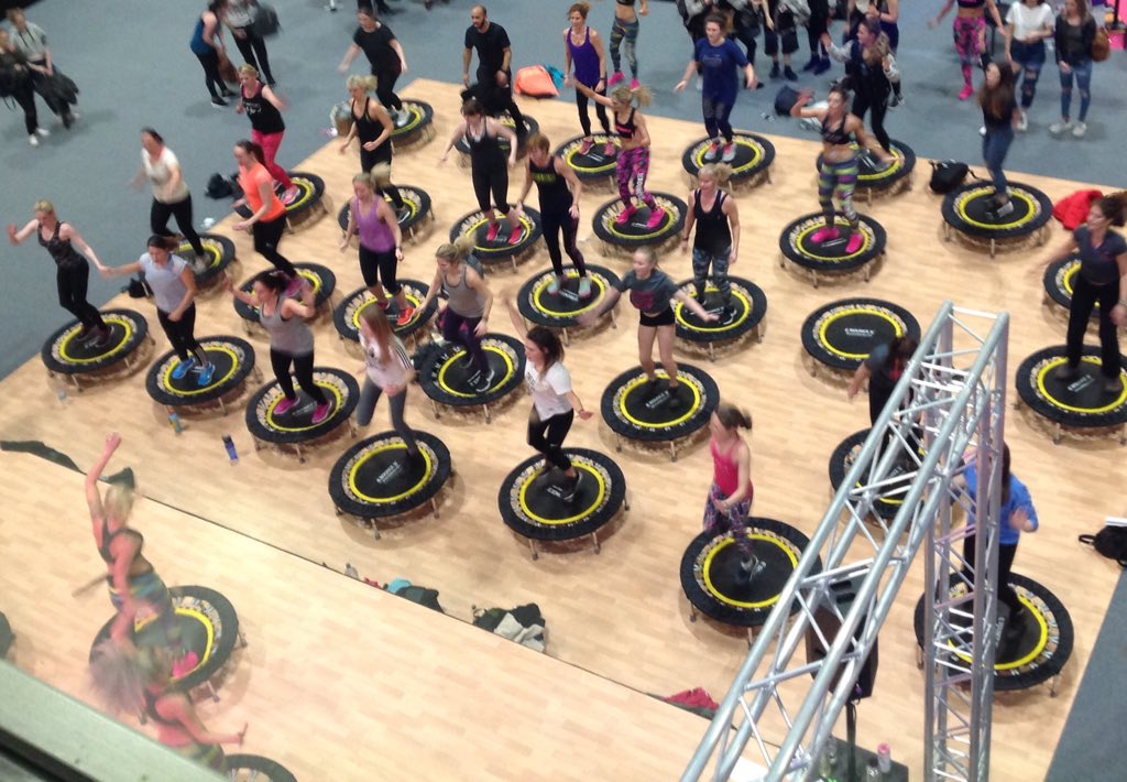 Huge group workout from <a href="/BOUNCEFITBODY/">((BOUNCE))</a> on our Firm Fit Dance Fit Stage! #MOVEFIT17