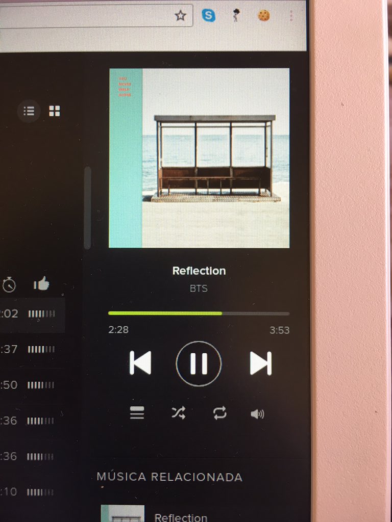 lcvepark's tweet photo. @BTS_twt good music to listen in chile https://t.co/FEvVI5BTVt