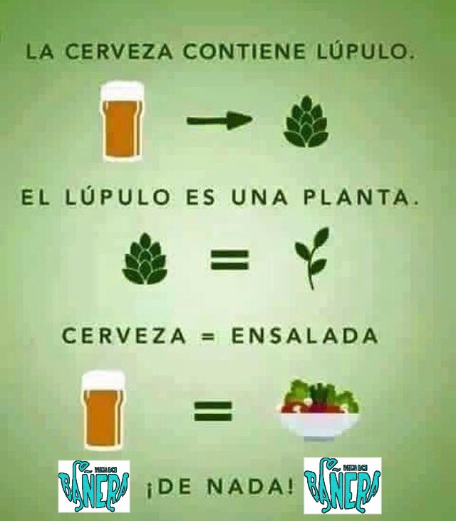tabernalabanera's tweet photo. Ven a la Bañera !!! y tomate nuestra rica ensalada de cebada bien fresquita  😜🍻
Cerveza = Ensalada
@tabernalabanera https://t.co/ipVEAhTu1D