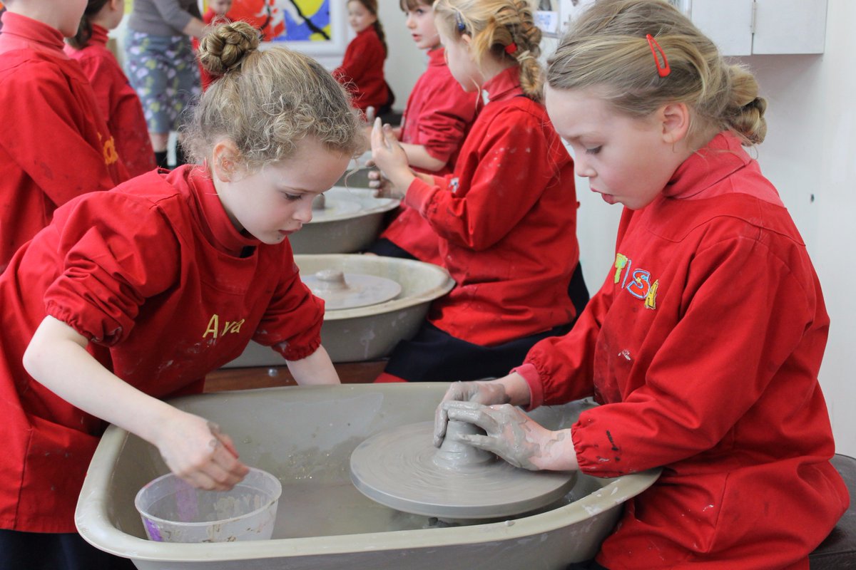 thomassclapham's tweet photo. Year 2 had their own 'Great Pottery Throw Down' today! They showed lots of commitment to learning to use the wheel #The8Cs https://t.co/ZKKck2DtBX